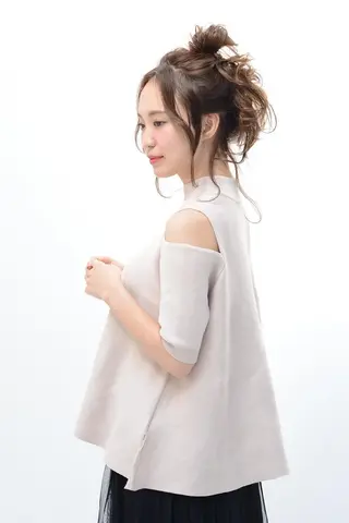 ミディアム セミロング ヘアアレンジ 6月以降は渋谷で受付 ツダケイタロウのヘアスタイル