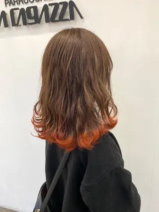 ミディアム カラー 東條 克義のヘアスタイル