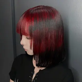 ショート カラー ★デザインカラー ハイトーン ももか★のヘアスタイル