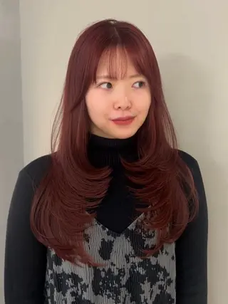 ロング 💖韓国風💖 レイヤー/LISAのヘアスタイル