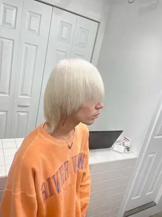 ショート カラー 渋谷🎨ブリーチ特化 ×エクステ🎨レンのヘアスタイル
