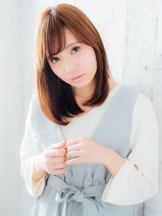 セミロング FUKUNAGA YUのヘアスタイル