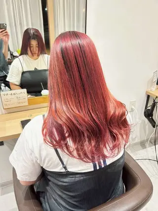 ロング カラー レイヤー/ショート chere狭山のヘアスタイル