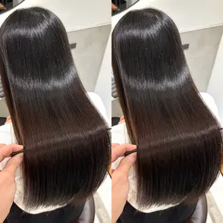 セミロング カラー 銀座No.1髪質改善 縮毛矯正/本木のヘアスタイル