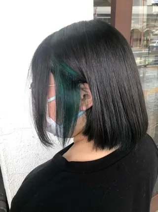 カラー ダブルスキルエクステ /羽エクステ白石宇由のヘアスタイル