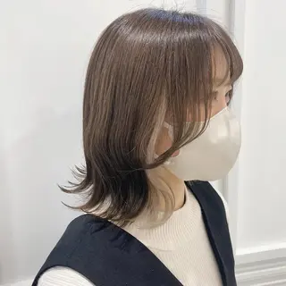 ミディアム 推しカラー🌙 RIHOのヘアスタイル