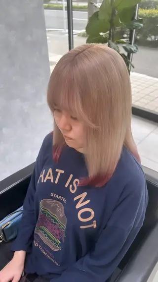 セミロング カラー 透明感カラー/高畑 /名古屋/山口航輝のヘアスタイル