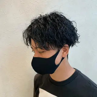 ミディアム パーマ メンズ メンズ指名多数!! 田島史也のヘアスタイル