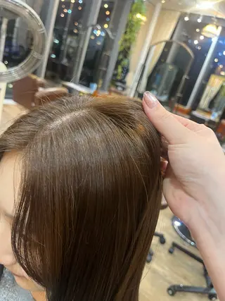 カラー ブリーチ◎／ 銀座／秋葉香乃のヘアスタイル