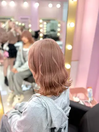 ミディアム カラー 甘ふわgirly🎀 ハイトーン🤍Ramのヘアスタイル