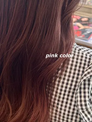 ロング カラー 暖色カラー🍒 yume ໒꒱のヘアスタイル