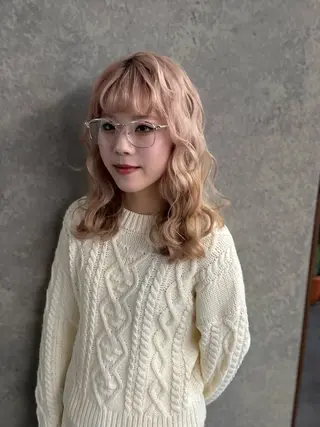 セミロング カラー ヘアアレンジ 三軒茶屋髪質改善🌼 リズキのヘアスタイル