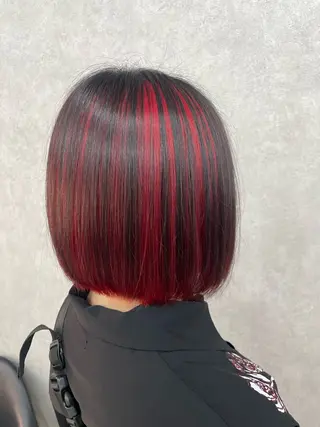 ミディアム カラー 【店長】インナー指名 No.1戸塚優思のヘアスタイル