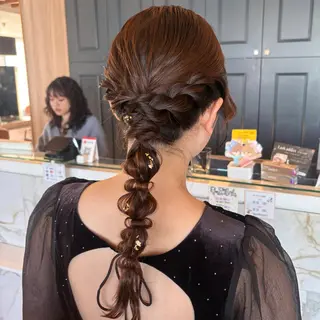 セミロング カットモデル/ セット/宮里心香のヘアスタイル