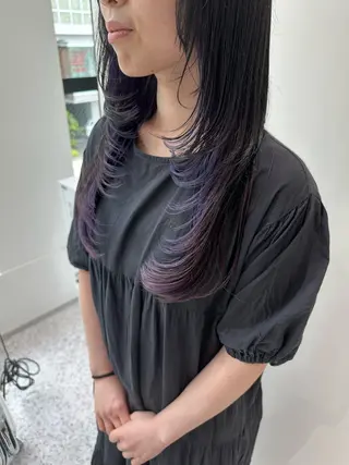ロング カラー 縮毛矯正💎髪質改善 レイヤー✨山内健太郎のヘアスタイル