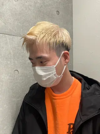 ショート カラー メンズ メンズモテパーマ💙 fuwaのヘアスタイル