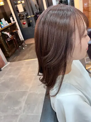 セミロング カラー Richell🎀 🖤yuuのヘアスタイル