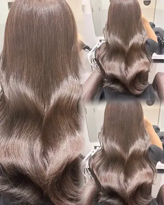 ロング カラー ダブルカラー🤍 髪質改善／原島のヘアスタイル