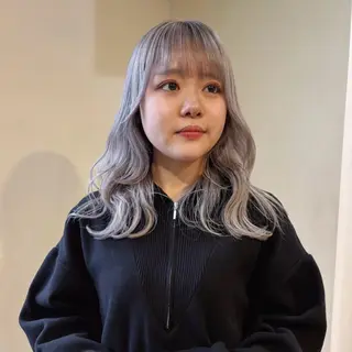 ミディアム カラー ブリーチなしベージュ カラー✨Takeのヘアスタイル