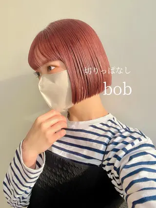 ミディアム 🌸暖色カラー/ボブ 一色愛海🌸のヘアスタイル