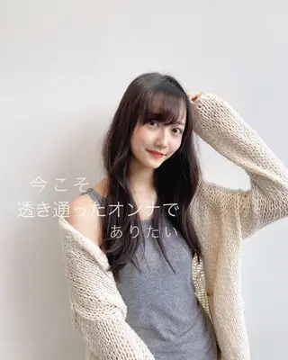 ロング カラー パーマ ヘアアレンジ Zina渋谷エリア マネージャShionのヘアスタイル