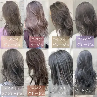 セミロング カラー ヘアアレンジ 北間 寛哉のヘアスタイル