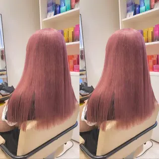 ロング 韓国風ハッシュカット 似合わせレイヤー池袋のヘアスタイル