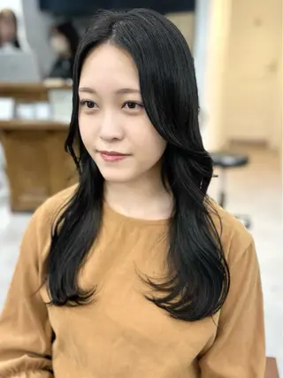ロング カラー パーマ ヘアアレンジ メンズ キッズ 骨格レイヤーカット 🌿美髪縮毛矯正のヘアスタイル
