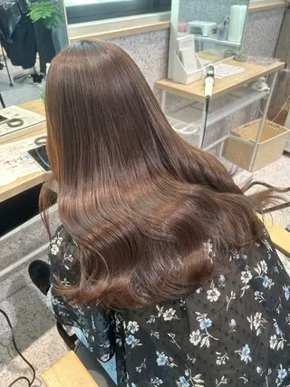 ロング カラー ヘアアレンジ トレンドレイヤー カット/mihoのヘアスタイル