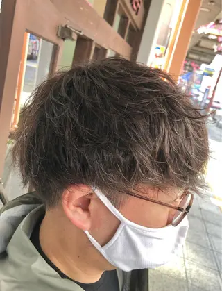 パーマ メンズ ダブルスキルエクステ /羽エクステ白石宇由のヘアスタイル
