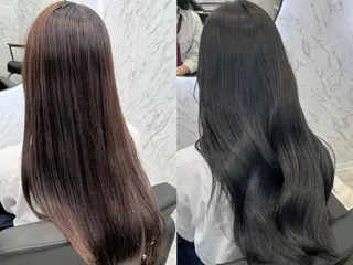 ロング 韓国パーマ 美容師 和田爽良のヘアスタイル