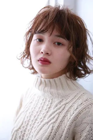 ショート カラー パーマ レイヤーカット✂️ 横浜No1♡下鳥翔子のヘアスタイル