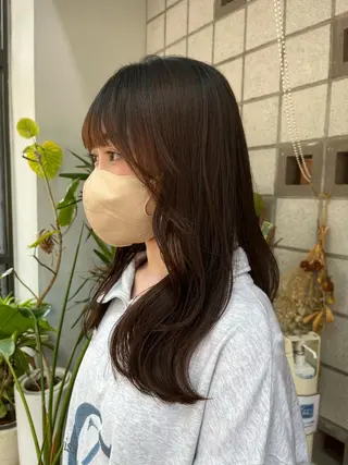 ロング かわい りほのヘアスタイル
