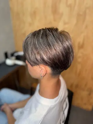 ショート カラー メンズ 増山 諒 【メンズ専門美容師】のヘアスタイル