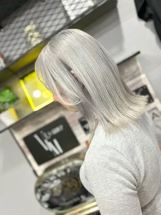 ミディアム カラー ヘアアレンジ VIM hairおもろまち店のヘアスタイル
