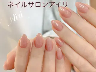 ネイル ネイルサロンAiri 長さ出し·シンプルのネイルデザイン
