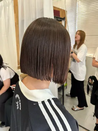 ショート ぱつっとボブ/ 小野あかねのヘアスタイル
