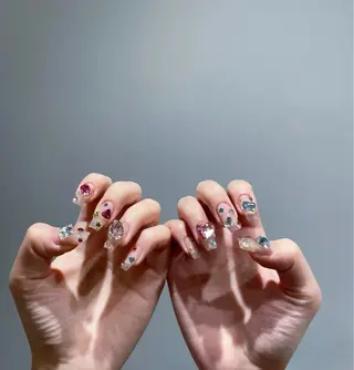 セミロング めぐみのネイルサロン スタッフ練習のネイルデザイン