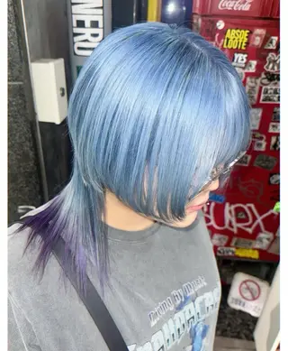 ショート カラー GARU-ガル-所属・TSUNO🦖 派手髪/オタク美容師のヘアスタイル