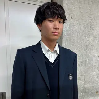 カラー パーマ メンズ myu 🐈‍⬛のヘアスタイル