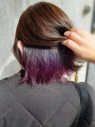 カラー ミディアム ma cherie naoのヘアスタイル
