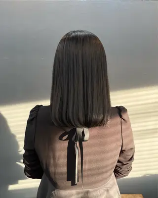 ミディアム カラー 暗髪とオリーブ🌿 渡辺拓人のヘアスタイル