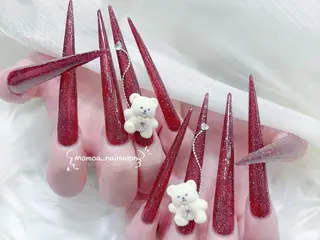ネイル MoMoA Nail ネイル長さ出し専門店のネイルデザイン
