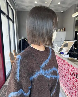 ミディアム カラー 紙野 優月のヘアスタイル