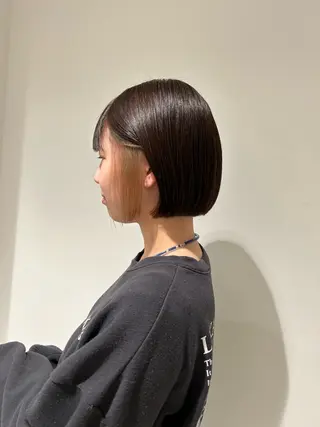 ショート カラー スキバサミを使わない カット🌼唯🌼のヘアスタイル