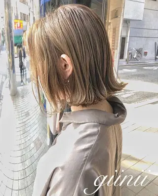 セミロング カラー ヘアアレンジ 横浜縮毛矯正 ☆渋谷良太のヘアスタイル