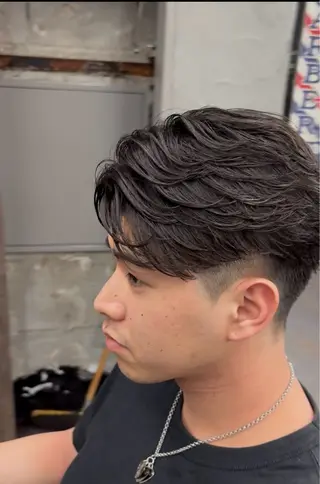 ショート メンズ 西田 龍我のヘアスタイル