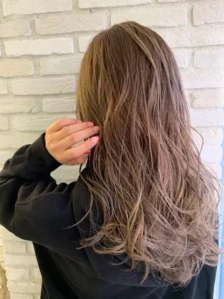 ロング カラー パーマ ヘアアレンジ マツエク・マツパ レイヤー＆カラー 人気美容師倉崎涼のヘアスタイル