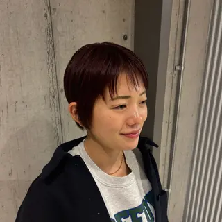ショート カラー ツヤ髪ハイトーン ×レイヤー🌝リオのヘアスタイル
