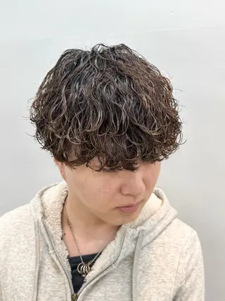 ショート パーマ メンズ メンズパーマ メンズ特化ryoのヘアスタイル